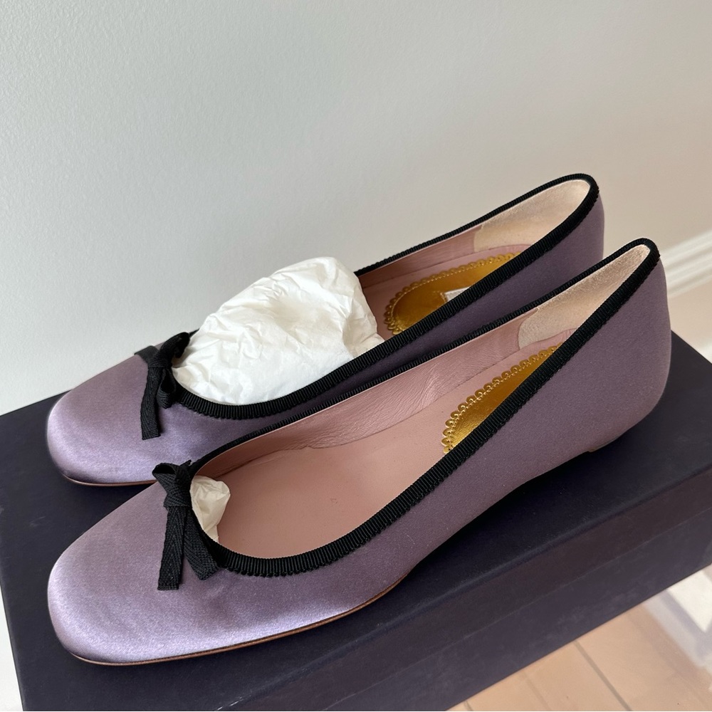 NEW PRADA Purple Ballet Flats